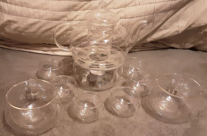 Glass Infusion T- Pot and cup's