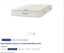 Respa Backcare Supreme Mattress 4ft