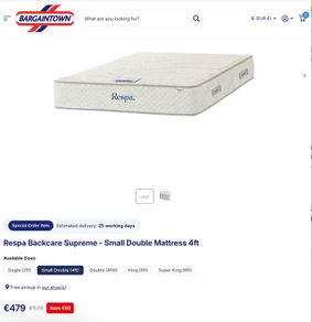 Respa Backcare Supreme Mattress 4ft