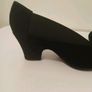 Cefalu Brumabe Black Suede Leather Court Shoes EU35 UK2 Block Heel BNIB  CAN POST Image 8