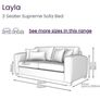 DFS Layla 3 Seater Sofa Bed Image 2