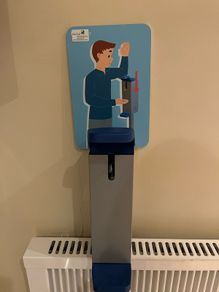 wall mounted sanitiser / soap dispenser