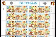 1989 Isle of Man Europa Children's Games Communications Commemorative Stamp Sheetlets Mint Never Hinged (MNH).