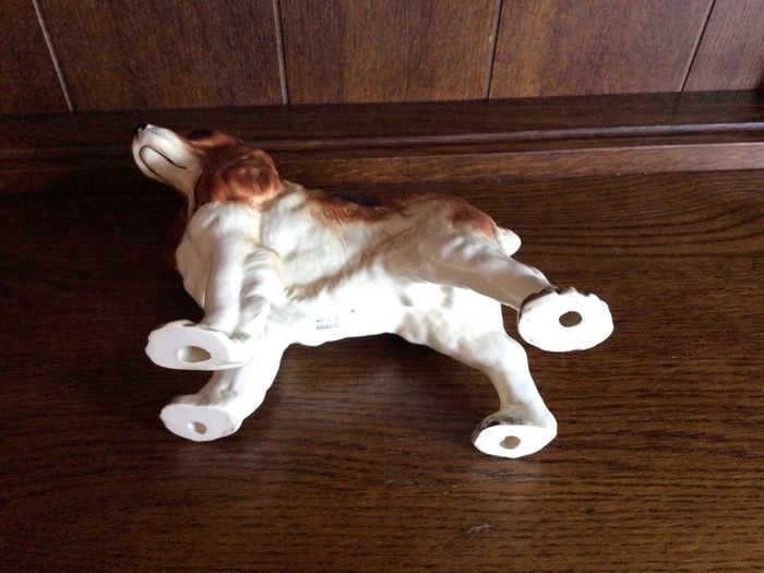 Vintage Coopercraft China Springer Spaniel Dog Figurine Ornament