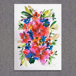 Original Watercolour Floral Painting