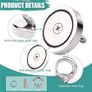 Sea And River Metal Retrieval Magnet, Includes 10 meters Rope, Suitable for Fishing, new, unopened. Image 4