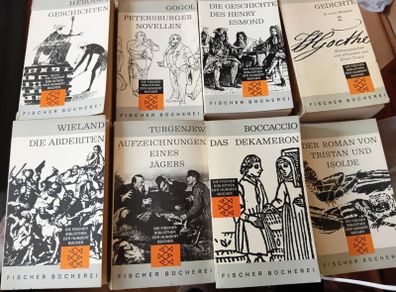 1960s 8 Classic Works of Literature in German Language. German Books. Vintage.
