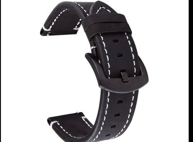 Calf leather watch band, strap 24mm