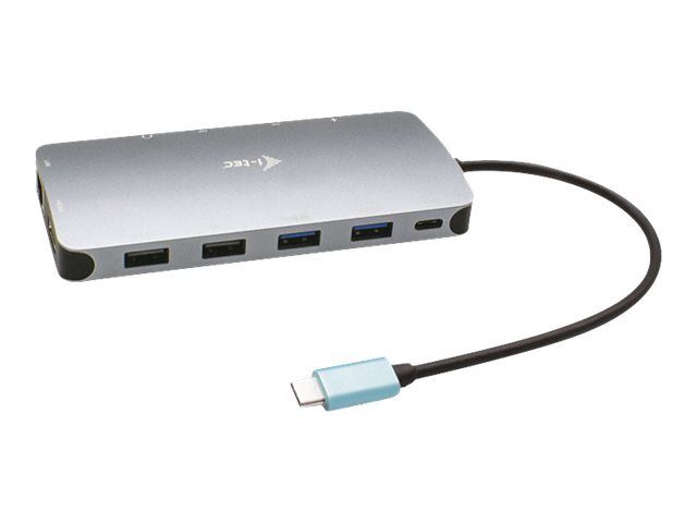 i-Tec USB-C Metal Nano 3x Display Docking Station - docking station - USB-C / Thunderbolt 3 - HDMI, 2 x DP - 1GbE