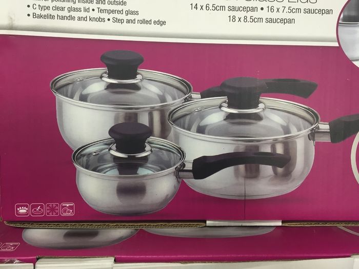 Stainless Steel Pot Pots Set of 3