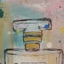 Framed Original Abstract Painting Chanel No. 5 Perfume Contemporary Art Painting  Original Gift Image 5