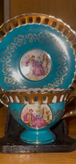 Mid 20th Century Decorative Tea Cup Set Lot