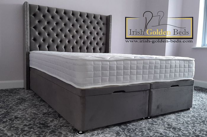 ottoman lift up bed frame and headboard