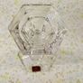 Pair of Vintage Cavan Crystal Candlestick Holder with Hexagonal Base. Image 7