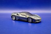 Hot Wheels Ferrari SF90 Stradale with custom wheels.