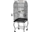 Large Parrot Cage Large Bird Aviary with Pedestal Wheels, with Open Skylight for Canary Parrot Wire Bird Cage (excluding toys)