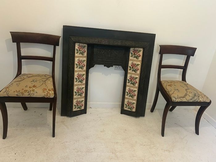 Set of Regency Style Mahogany Bar Back Dining Chairs