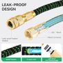 Expandable Garden Hose Pipe, Upgraded 3-Layer Latex No-Kink Flexible Water Hose, 3/4"&1/2" Metal Connectors, 10 Function Spray Nozzle 50FT Image 5