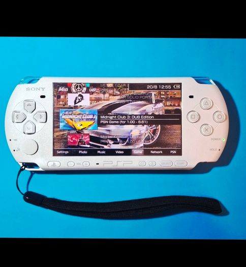 PSP 3000 Series Pearl White (Modded)