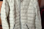 Light feather jacket size 12 minty colour