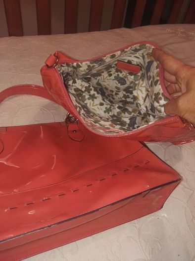 Coral Patent Bag