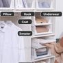 Organize Clapboard rack Wardrobe Storage Partition rack kitchen shelf Combinable Toy Storage rack FoldableClothing storage shelf Image 4
