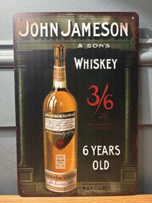 Jameson Tin Metal Sign