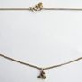 Vintage Sterling Silver 925 Gold Plated -So- Pendant Necklace length 15" - 1,9g Image 2