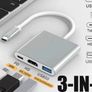 3 Port USB C Hub HDMI USB 3.0 Charging Adapter Image 5