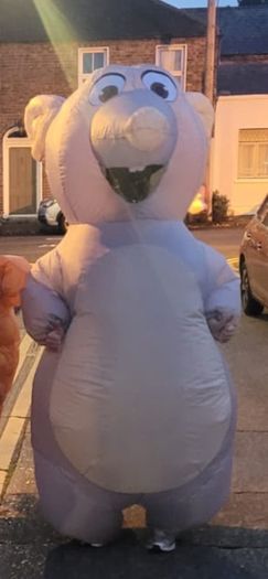 Inflatable mouse costume