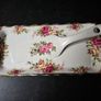 Vintage Old Foley China Sandwich Plate and Server Image 2