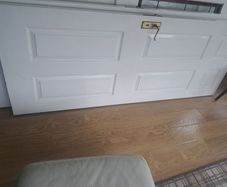 White solid doors
