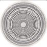 Moroccan Rug Round Grey 120cm Cotton Area Rug Washable Printed Round Area Rug Large with Tassels Carpet Floor Rugs for Living Room, Laundry, Playroom Image 3