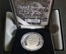 Ireland 2013 John F Kennedy Silver Proof 10 Euro Coin
