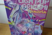 Holographic light-up origami unicorn