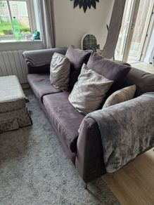 Dark grey sofa
