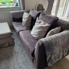 Dark grey sofa