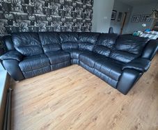 Leather corner sofa