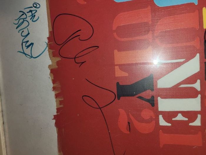 Fully signed Stone Roses Heaton Park hand numbered limited edition screen print 133/500