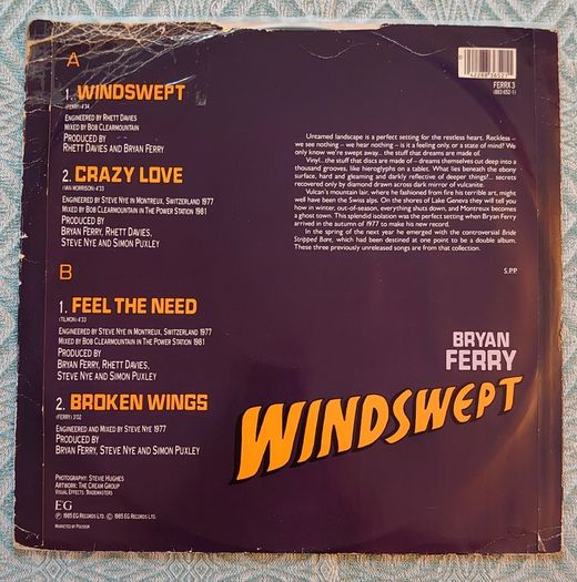 Bryan Ferry - Windswept - Vinyl