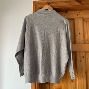 Gallery grey button cuff jumper size 12 to 14 New