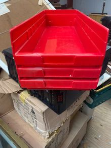 plastic storage bins