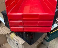 plastic storage bins