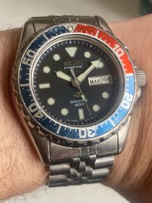 Vintage Pepsi Seiko Sports 200 Kinetic Diver