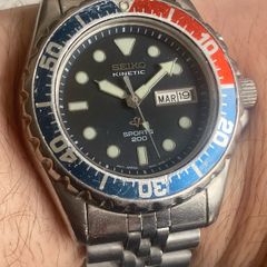 Vintage Pepsi Seiko Sports 200 Kinetic Diver