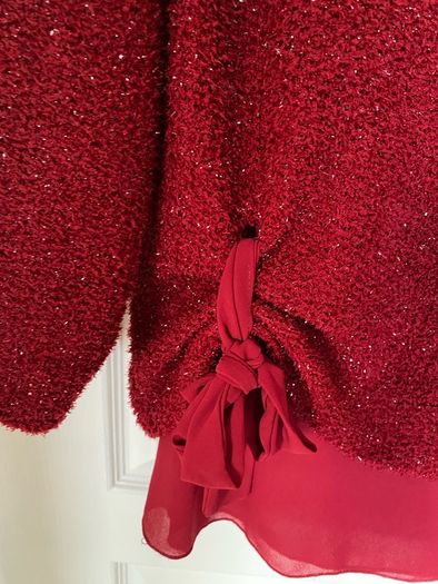 Sparkly red jumper