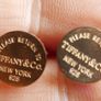 Tiffany & Co. 925 Sterling Silver Gold Plated Return to Tiffany Mini Round Tag Stud Earrings Image 6