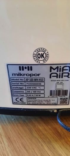 Mia Air air support purifier