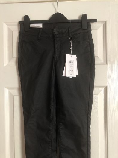 vila trousers leather look