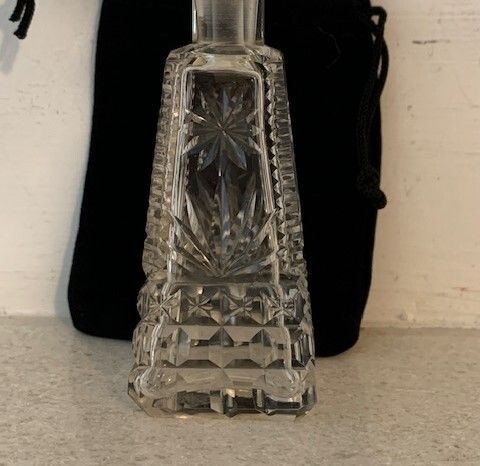 Antique Crystal Perfume Bottle 1930s